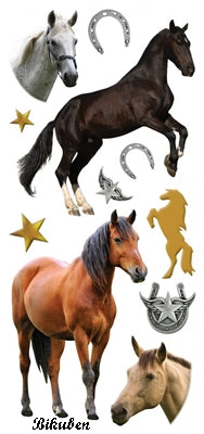 Paperhouse - Puffy Stickers - Horses
