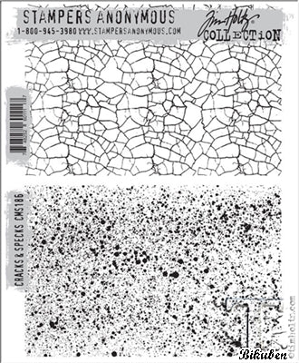 Tim Holtz Collection - Cracks & Specks - Stamps