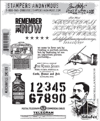 Tim Holtz Collection - Merchantile - Stamps
