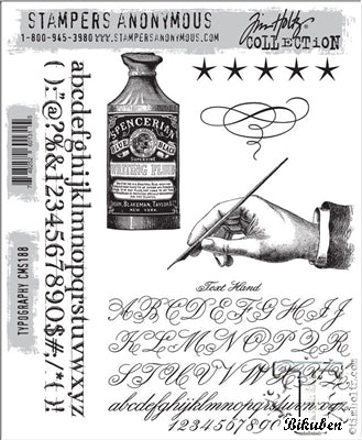 Tim Holtz Collection - Typography - Stamps