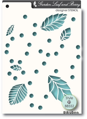 Memory Box - Stencil - Leaf and Berry