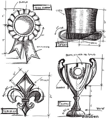 Tim Holtz Collection - High Society Bluesprints - Stamps