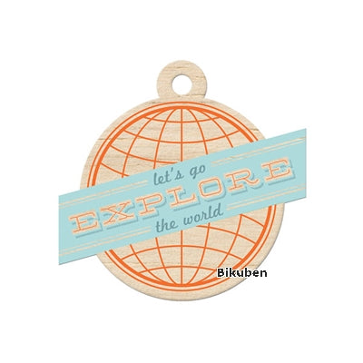 We R Memory Keppers - Jet Set - Wood Tag - Explore