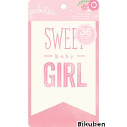 American Crafts - Pebbles - Special Delivery Girl - Journaling Block