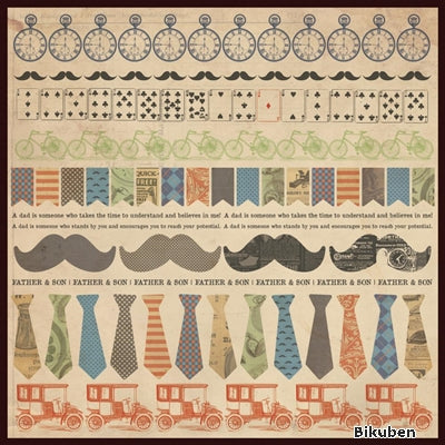 KaiserCraft - Sears and Son - Sticker Sheet 12x12"