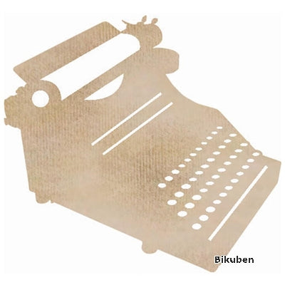 KaiserCraft - Wood Flourishes - Typewriter