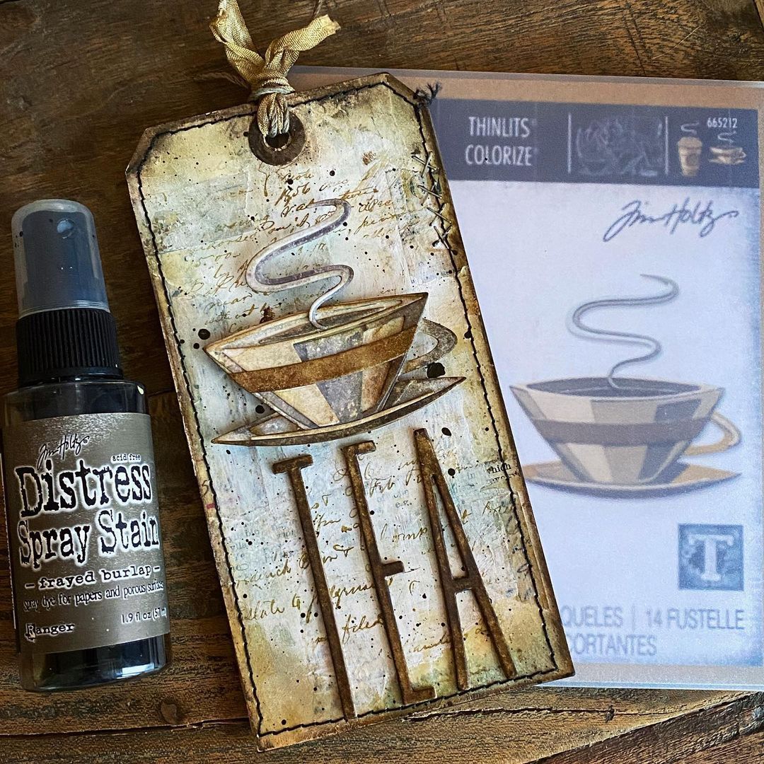 Sizzix - Tim Holtz Alterations - Thinlits Colorize - Cafe