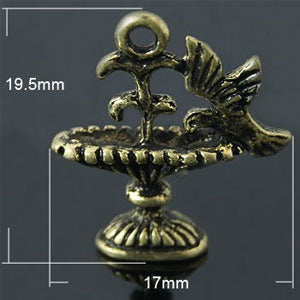 Bildmålarna - Fountain with Bird - Metall Charms