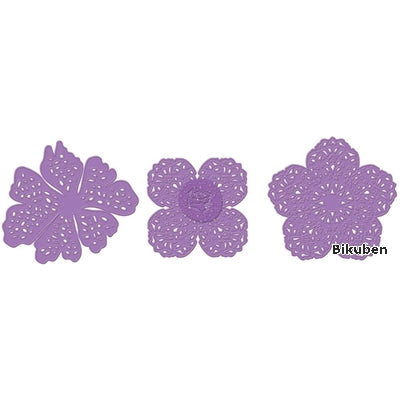 Prima - Purple Metal Die - Lacy Flowers
