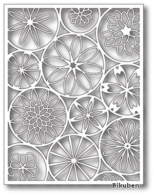 Poppystamps - Dies - Mod Flower Background