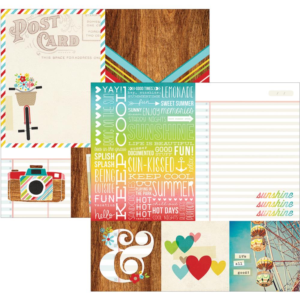 Simple Stories - Good Day Sunshine - 4x4" Quote & 6x8" Photo mat Elements 12x12"