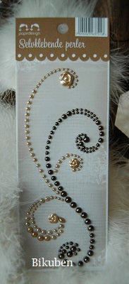 Papirdesign - Perleswirl - Brun