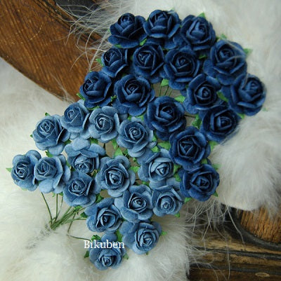 Papirdesign - Roser 1,8 - Lys/Mørk Blå