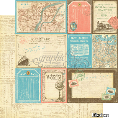 Graphic45 - Come Away with Me - Globetrotter 12x12"