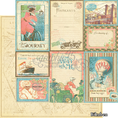 Graphic45 - Come Away with Me - Vintage Voyage 12x12"