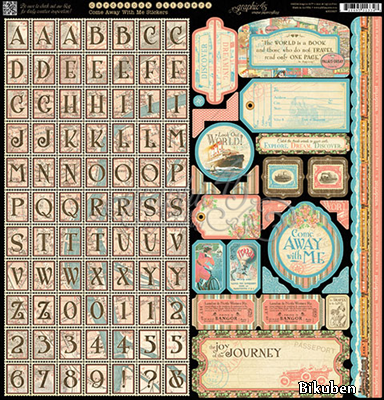 Graphic45 - Come Away with Me - Stickers