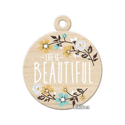 WRMK - Indian Summer - Wood Tag - Life is Beautiful