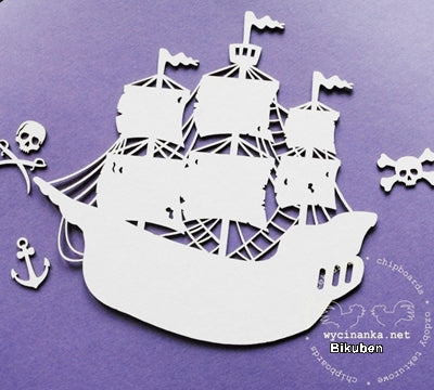 Wycinanka - Chipboard - Den flyvende Hollender