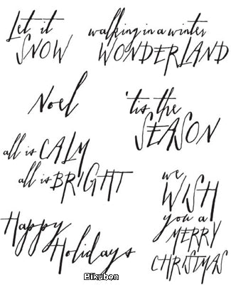 Tim Holtz Collection - Handwritten Holidays #2 - Stamps