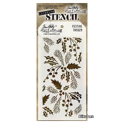 Tim Holtz - Stencil - Festive