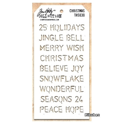 Tim Holtz - Stencil - Christmas