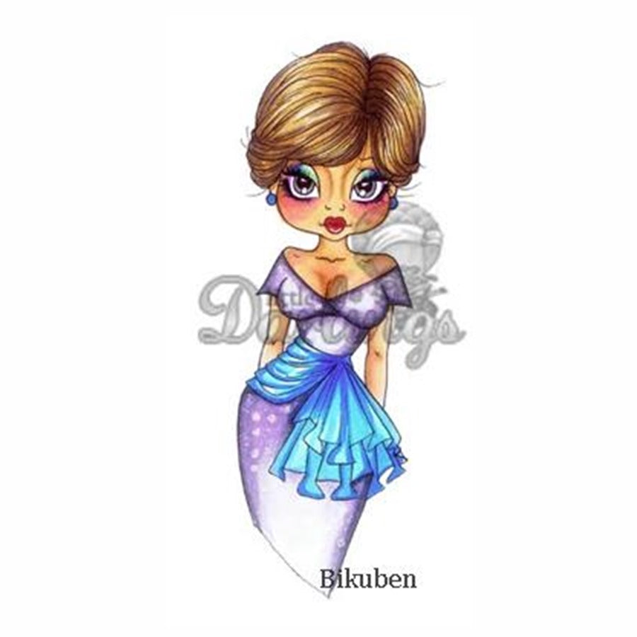 Little Darlings - Saturated Canary - Blanche - Umontert Stempel