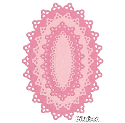 Lifestyle Crafts - Cutting Dies - Nesting Doily Ovals