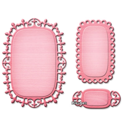 Spellbinder - D-Lites - Fancy Label Tags 3 Dies