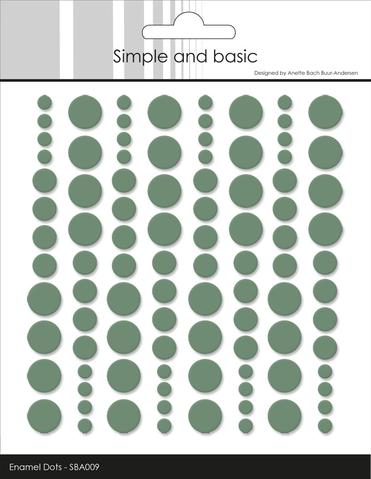 Simple and Basics - Enamel Dots - Eucalyptus
