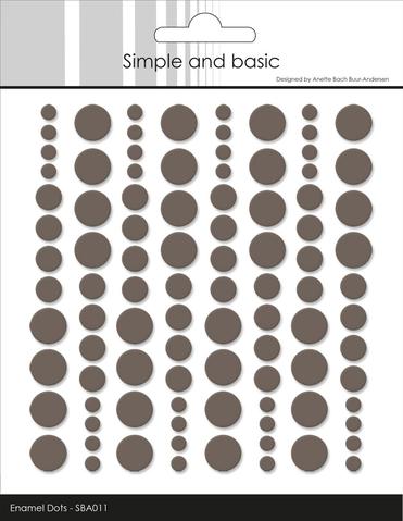 Simple and Basics - Enamel Dots - Warm Grey