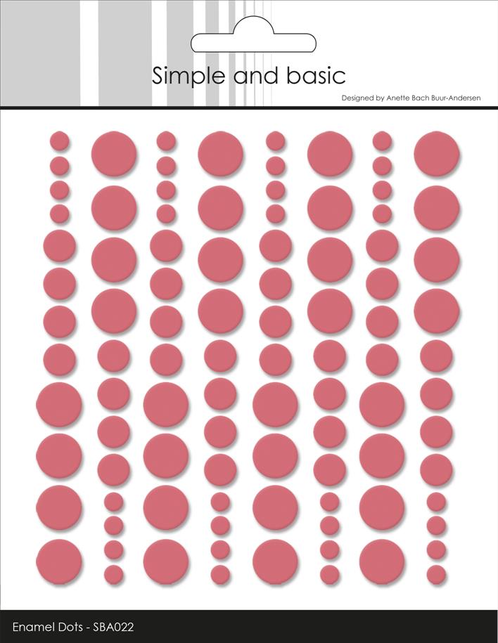 Simple and Basics - Enamel Dots - English Rose