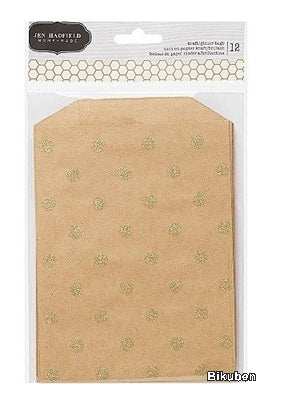 American Crafts - Kraft/Glitter Bags