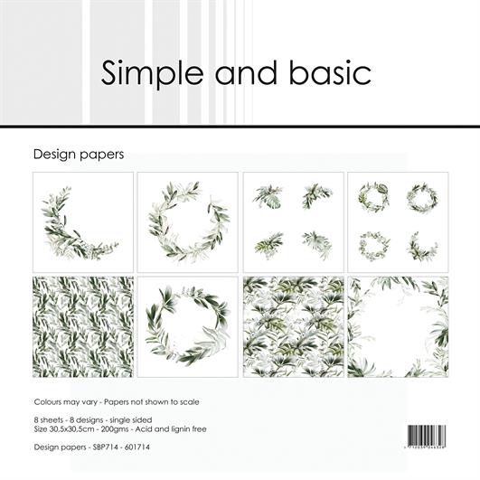Simple and Basic - Green Softness - Paper Pack 12 x 12"