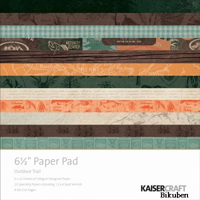 KaiserCraft - Outdoor Trail - 6,5x6,5" Paper Pad