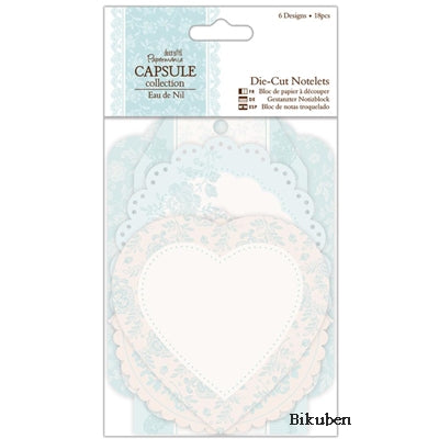 Papermania - Eau de Nil - Die-cut Notelets