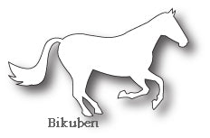 Poppystamps - Dies - Galloping Stallion