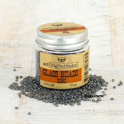 Art Ingredients by Finnabair - Glass Beads - Zinc