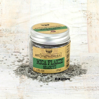 Art Ingredients by Finnabair - Mica Flakes - Granite