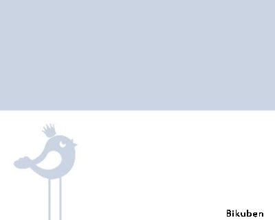 Kort & Godt - Papir Diecuts - Bordkort - Blå Fugl