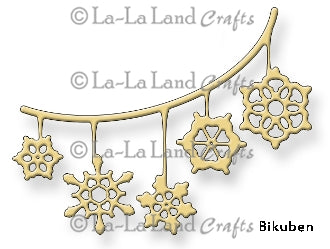 LaLa Land - Snowflake Banner Dies