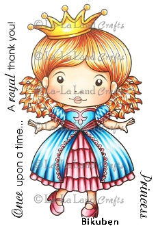 La La Land Crafts - Sassy Princess - Red Rubberstamp