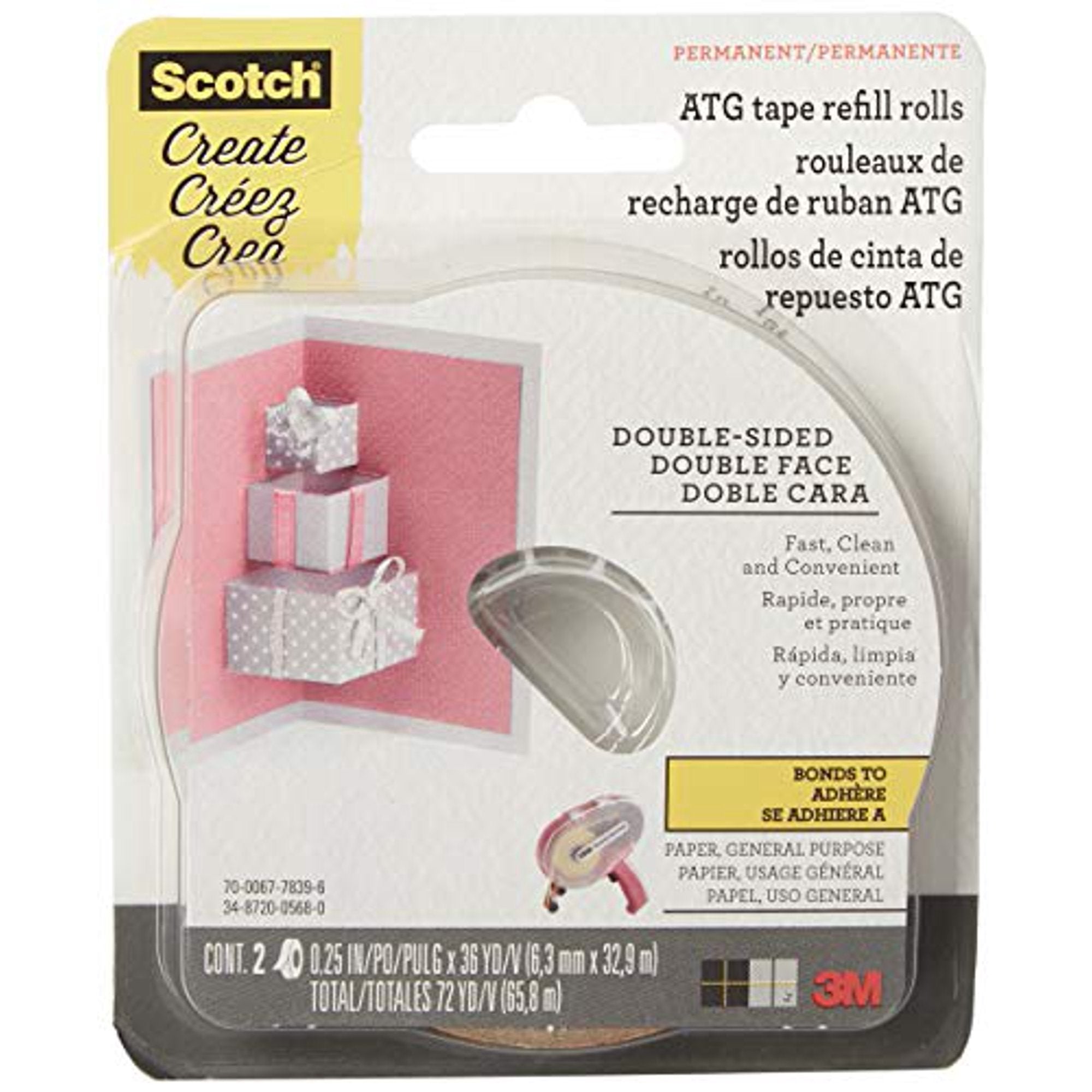 ATG tape refill general purpose scotch permanent lim R085