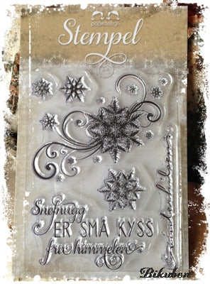 Papirdesign - Snøfnugg - Clearstamps