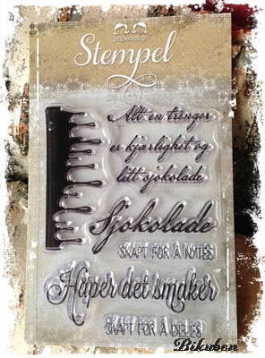 Papirdesign - Sjokolade - Clearstamps