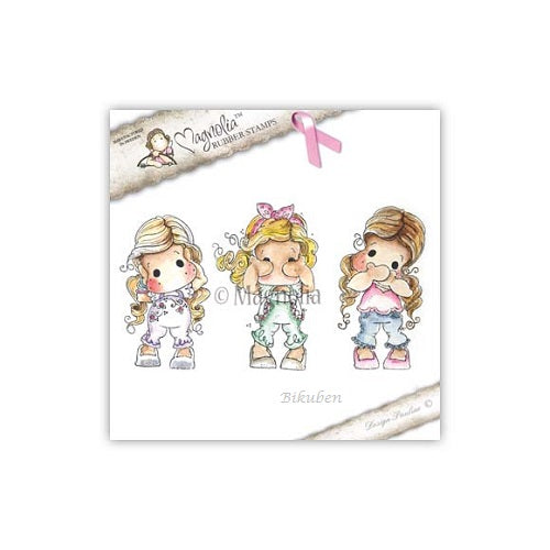 Magnolia - Pink Ribbons Tilda - Speak, See & Hear No Evil Tilda stamps