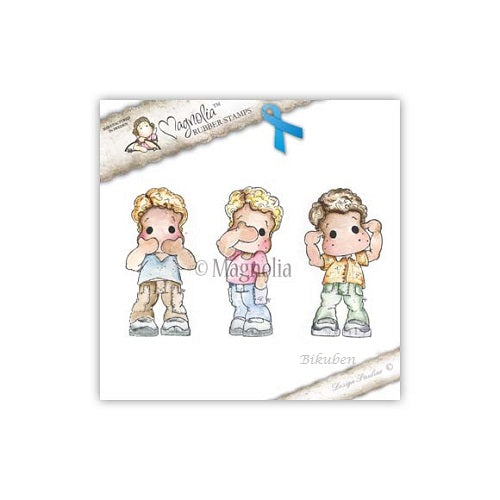 Magnolia - Pink Ribbons Edwin - Speak, See & Hear No Evil Edwin stamps