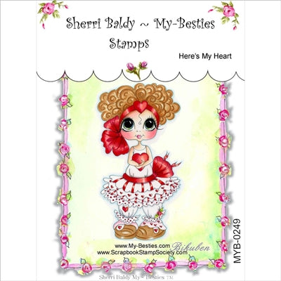 My Besties - Clear Stamp - Here's My Heart