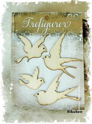 Papirdesign - Trefigurer - Fugler