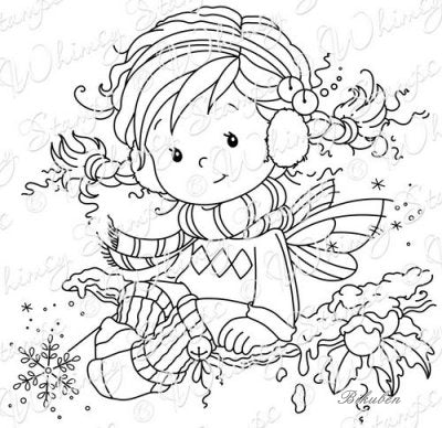 Whimsy Stamps - Cling Mount - Holly