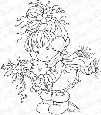 Whimsy Stamps - Cling Mount - Berry